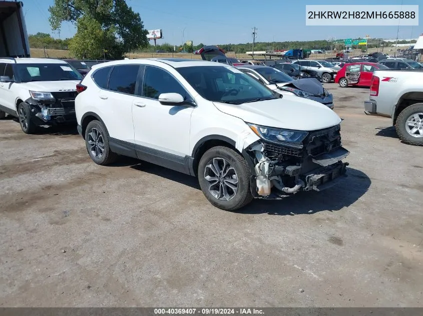 2HKRW2H82MH665888 2021 Honda Cr-V Awd Ex-L