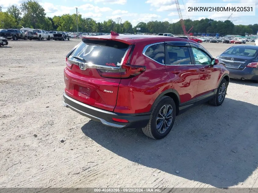 2HKRW2H80MH620531 2021 Honda Cr-V Awd Ex-L