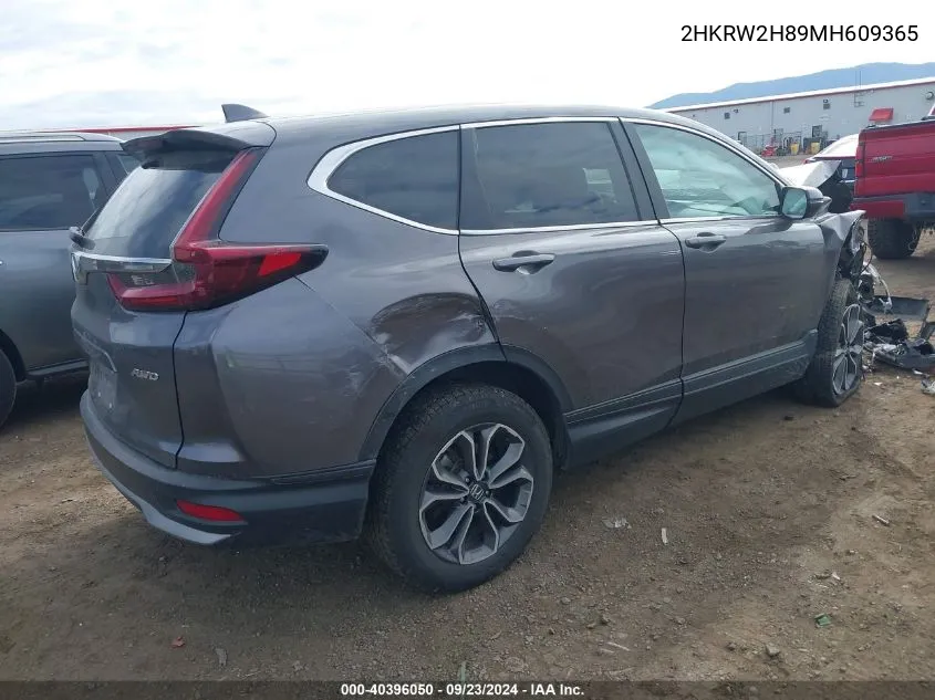 2HKRW2H89MH609365 2021 Honda Cr-V Awd Ex-L