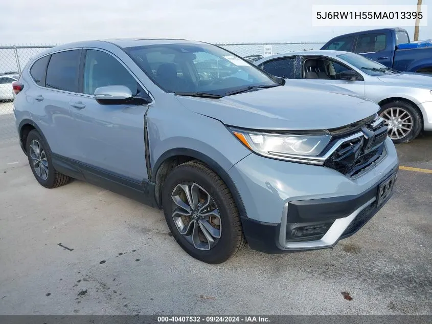 2021 Honda Cr-V Ex VIN: 5J6RW1H55MA013395 Lot: 40407532