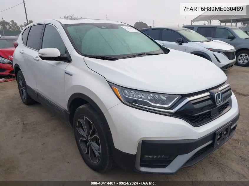 2021 Honda Cr-V Hybrid Ex-L VIN: 7FART6H89ME030489 Lot: 40414407