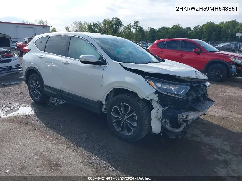 2HKRW2H59MH643361 2021 Honda Cr-V Awd Ex