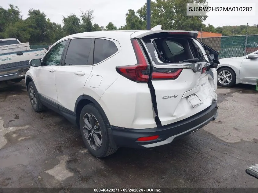 2021 Honda Cr-V Awd Ex VIN: 5J6RW2H52MA010282 Lot: 40429271