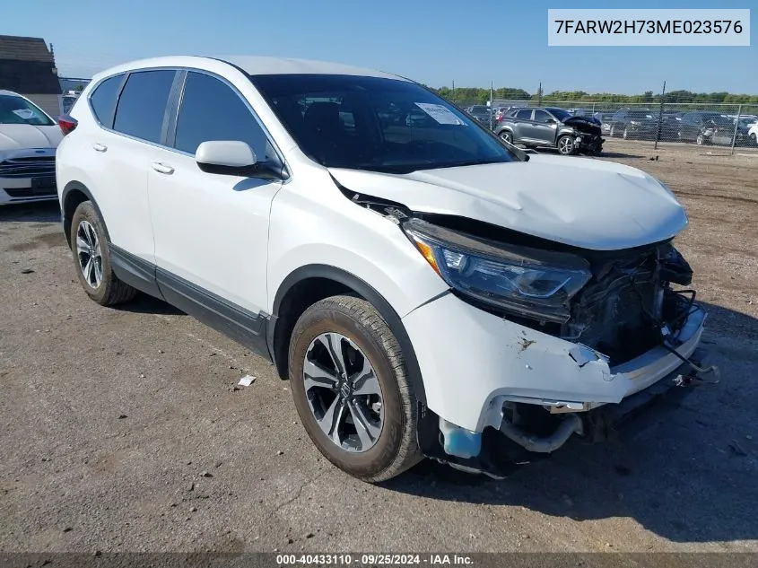 2021 Honda Cr-V Special Edition VIN: 7FARW2H73ME023576 Lot: 40433110