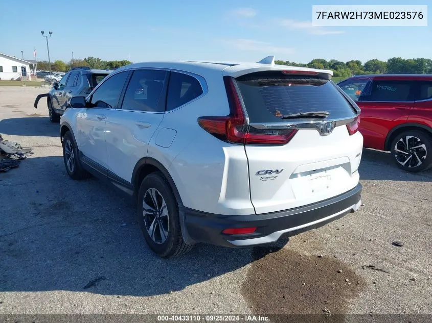 2021 Honda Cr-V Special Edition VIN: 7FARW2H73ME023576 Lot: 40433110