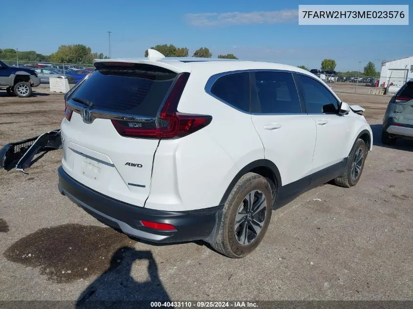 2021 Honda Cr-V Special Edition VIN: 7FARW2H73ME023576 Lot: 40433110