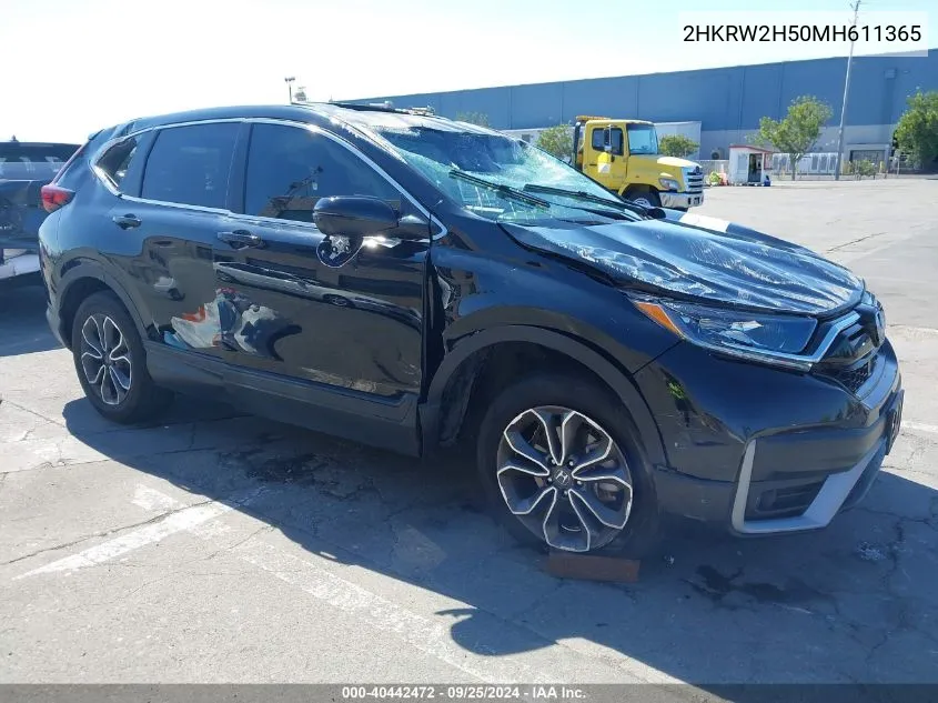 2021 Honda Cr-V Awd Ex VIN: 2HKRW2H50MH611365 Lot: 40442472