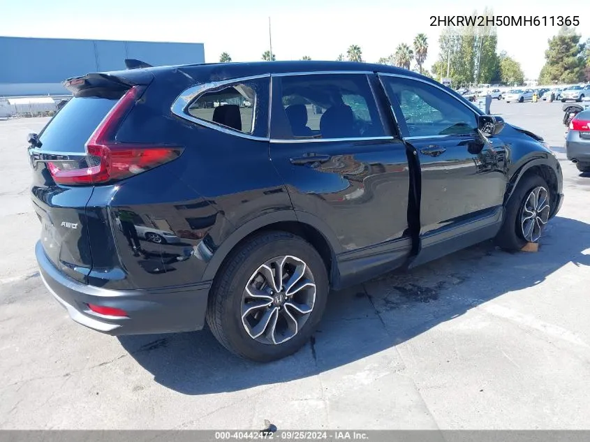 2021 Honda Cr-V Awd Ex VIN: 2HKRW2H50MH611365 Lot: 40442472