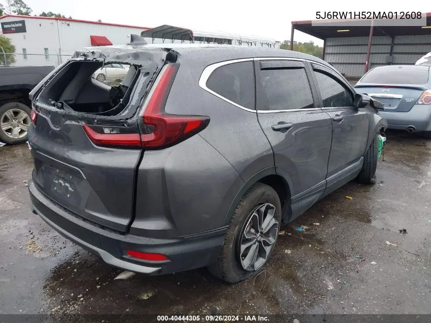 2021 Honda Cr-V Ex VIN: 5J6RW1H52MA012608 Lot: 40444305