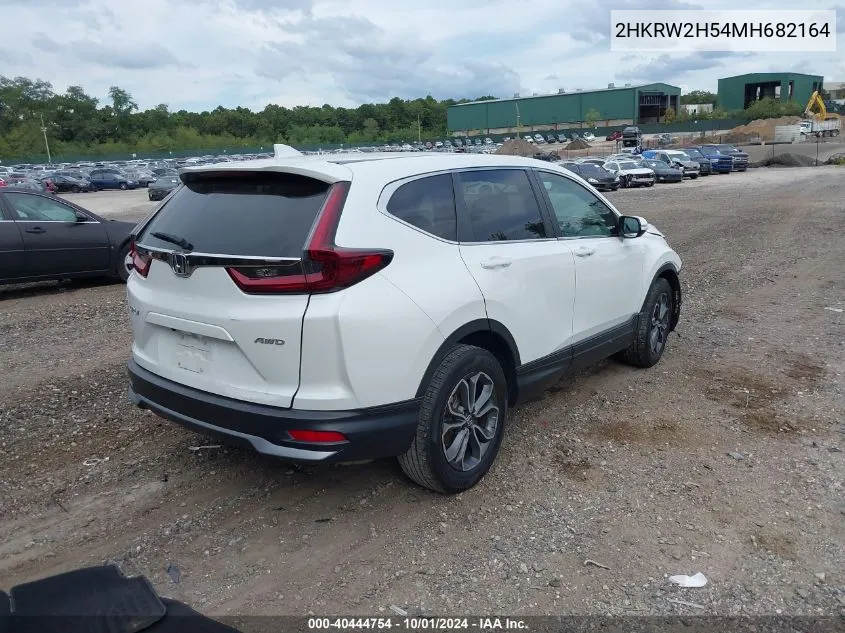 2021 Honda Cr-V Ex VIN: 2HKRW2H54MH682164 Lot: 40444754