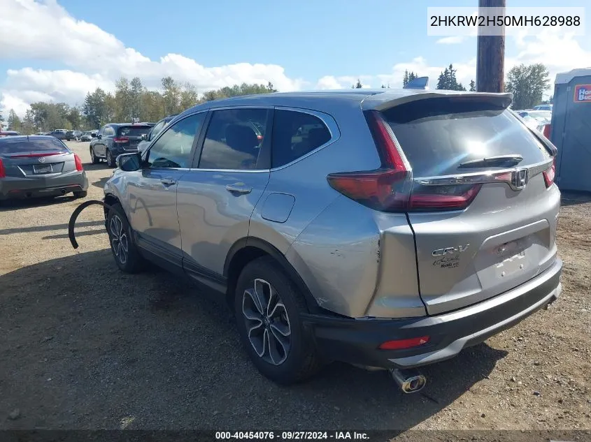 2021 Honda Cr-V Awd Ex VIN: 2HKRW2H50MH628988 Lot: 40454076