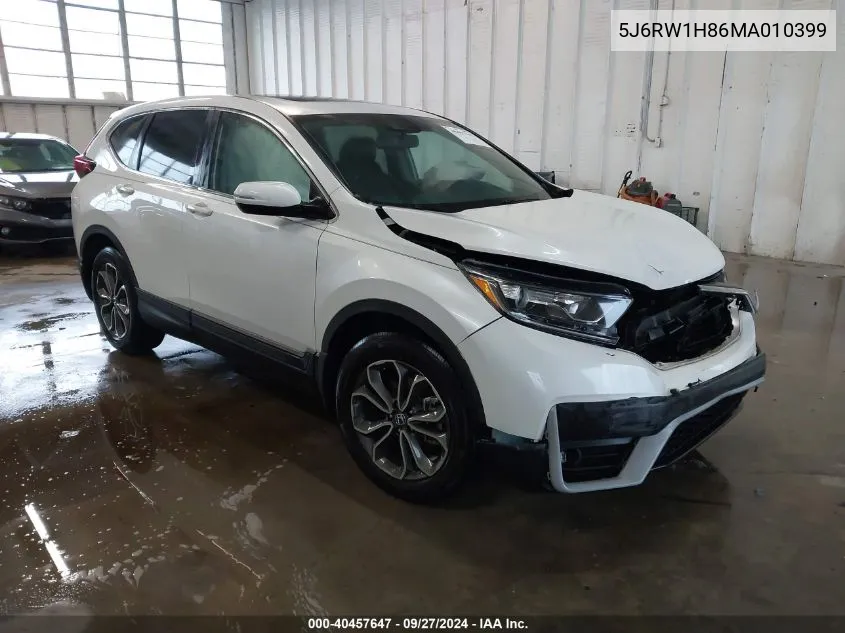 2021 Honda Cr-V 2Wd Ex-L VIN: 5J6RW1H86MA010399 Lot: 40457647