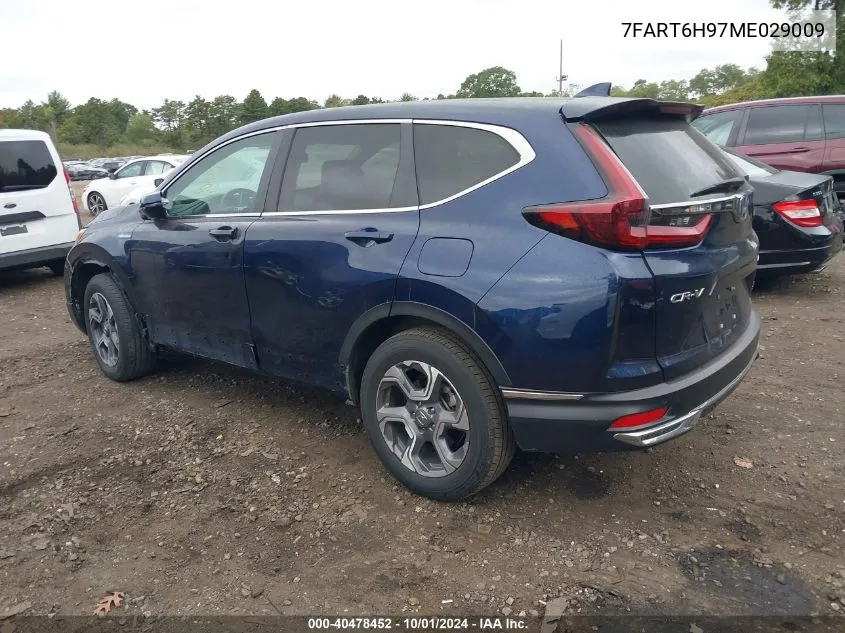 2021 Honda Cr-V Hybrid Touring VIN: 7FART6H97ME029009 Lot: 40478452