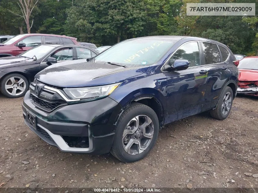 2021 Honda Cr-V Hybrid Touring VIN: 7FART6H97ME029009 Lot: 40478452