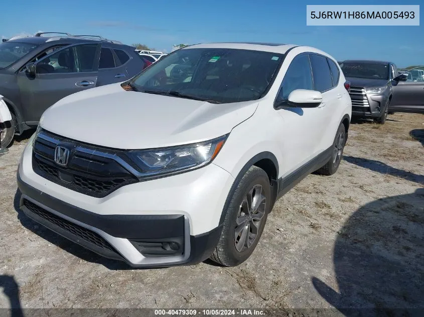 2021 Honda Cr-V Exl VIN: 5J6RW1H86MA005493 Lot: 40479309