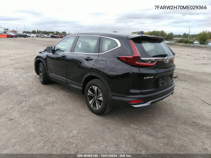 2021 Honda Cr-V Se VIN: 7FARW2H70ME029366 Lot: 40483140