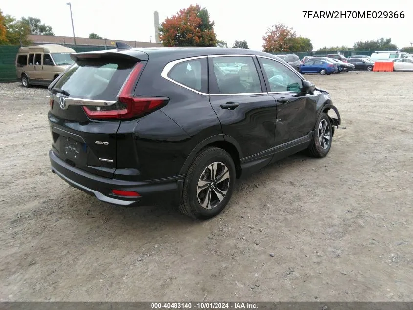 2021 Honda Cr-V Se VIN: 7FARW2H70ME029366 Lot: 40483140