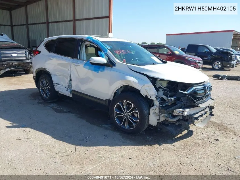 2021 Honda Cr-V 2Wd Ex VIN: 2HKRW1H50MH402105 Lot: 40491071