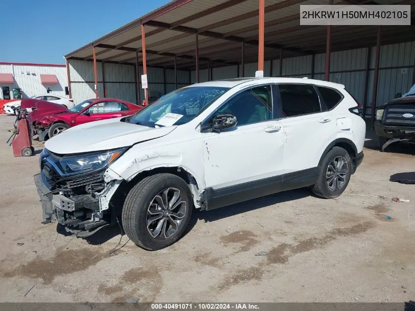 2021 Honda Cr-V 2Wd Ex VIN: 2HKRW1H50MH402105 Lot: 40491071