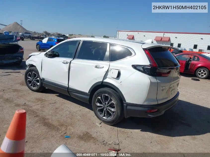 2021 Honda Cr-V 2Wd Ex VIN: 2HKRW1H50MH402105 Lot: 40491071