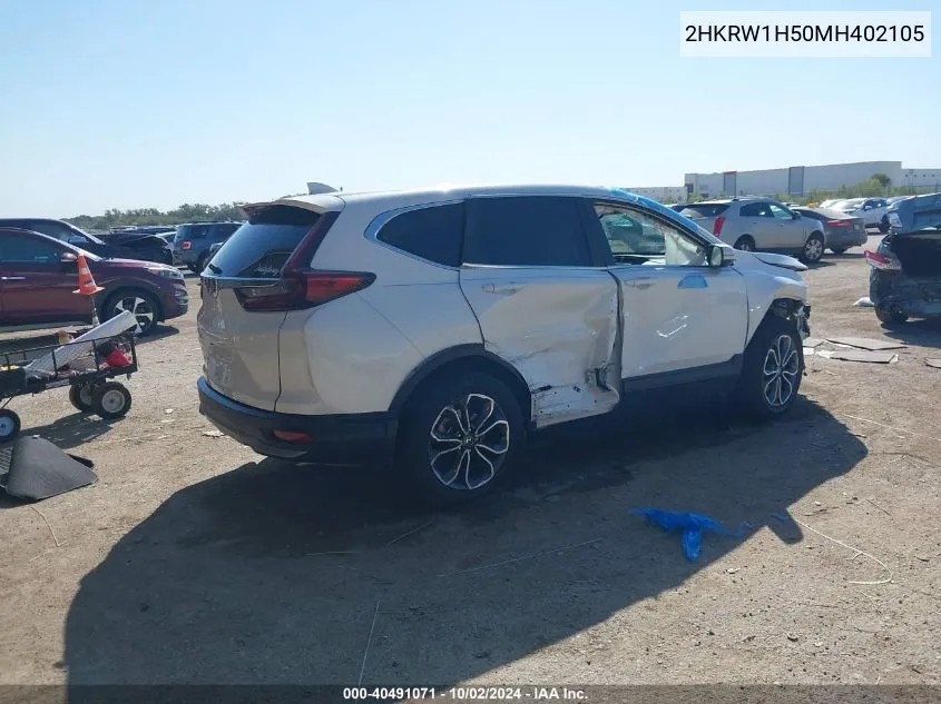 2021 Honda Cr-V 2Wd Ex VIN: 2HKRW1H50MH402105 Lot: 40491071