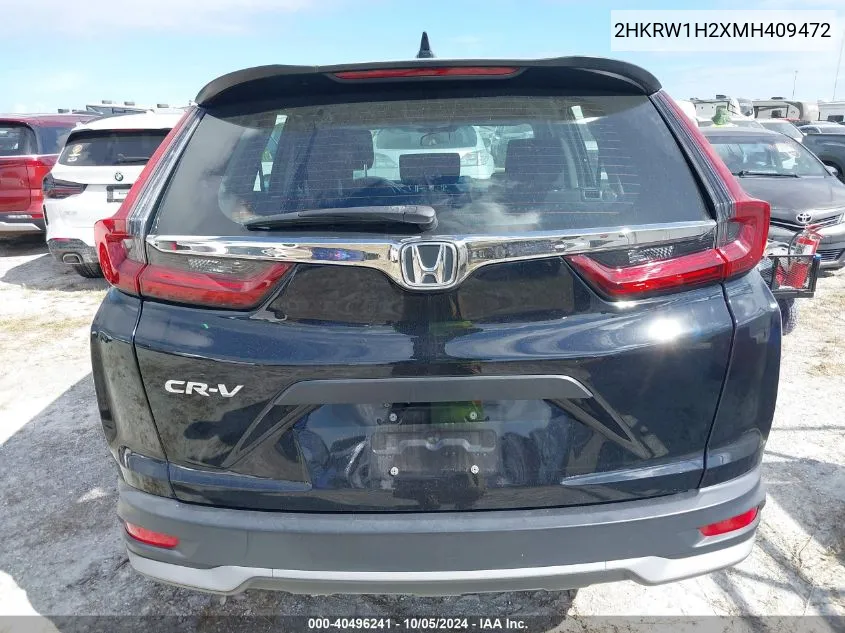 2021 Honda Cr-V Lx VIN: 2HKRW1H2XMH409472 Lot: 40496241