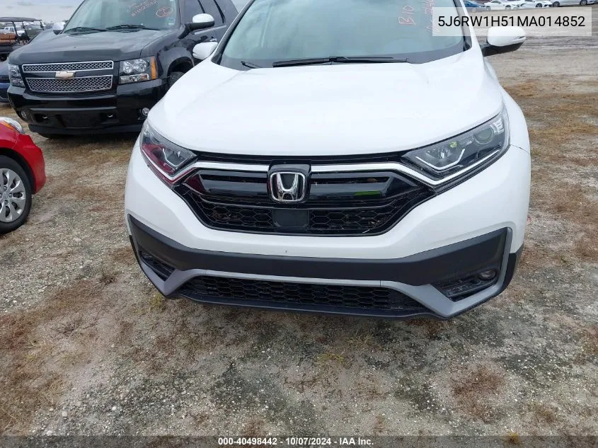 2021 Honda Cr-V Ex VIN: 5J6RW1H51MA014852 Lot: 40498442