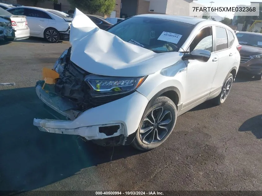 2021 Honda Cr-V Hybrid Ex VIN: 7FART6H5XME032368 Lot: 40500994