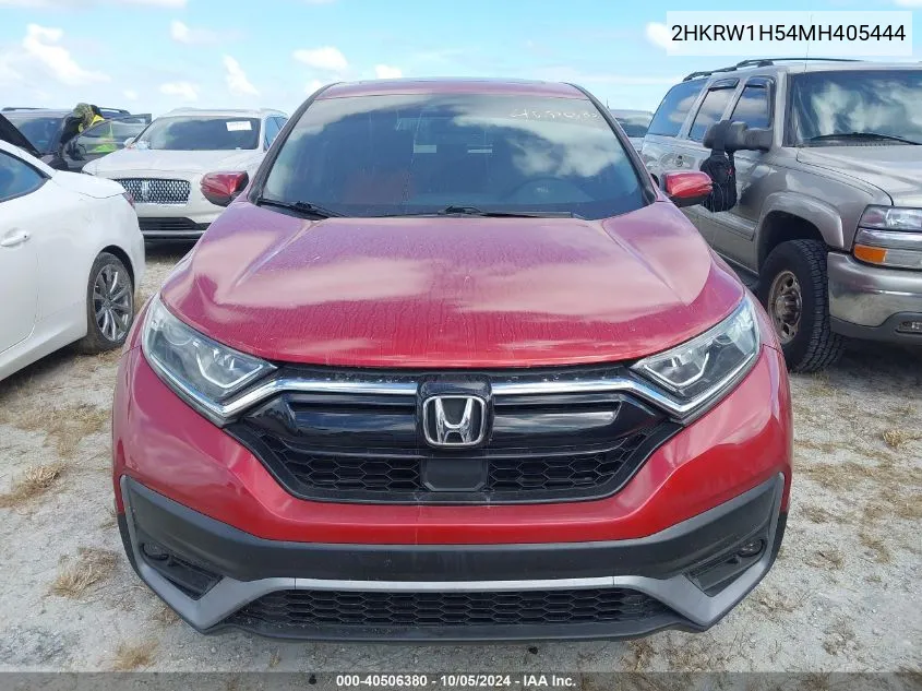 2021 Honda Cr-V Ex VIN: 2HKRW1H54MH405444 Lot: 40506380