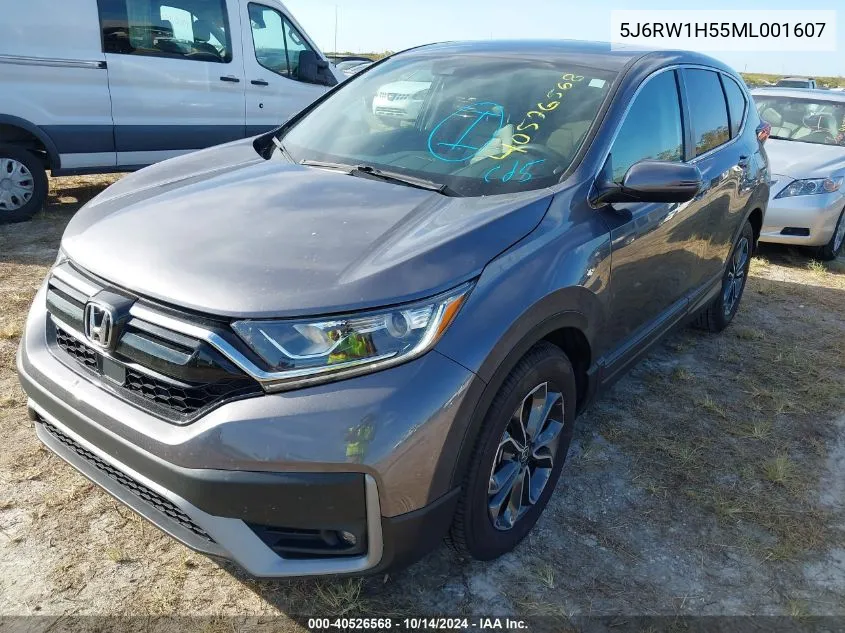 2021 Honda Cr-V 2Wd Ex VIN: 5J6RW1H55ML001607 Lot: 40526568