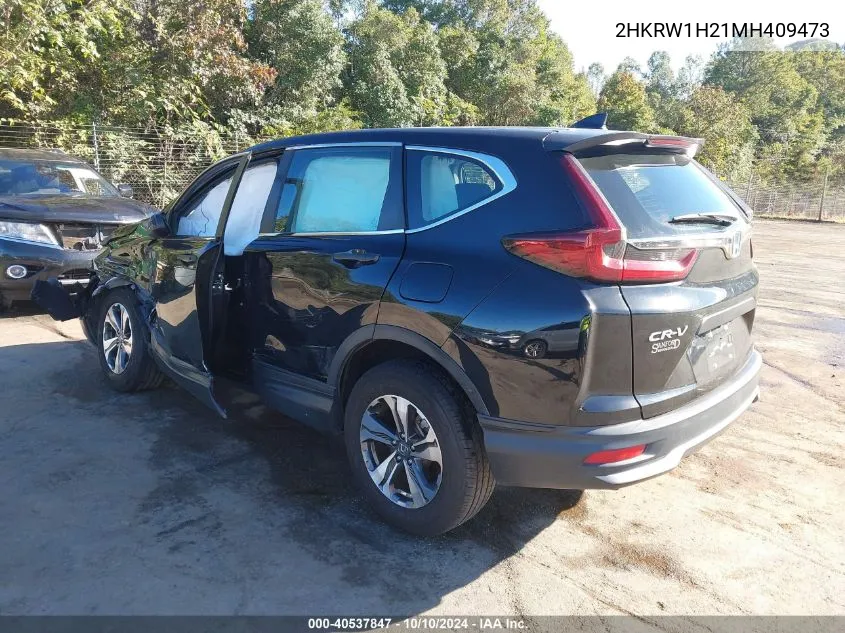 2021 Honda Cr-V 2Wd Lx VIN: 2HKRW1H21MH409473 Lot: 40537847