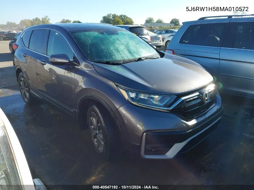 2021 Honda Cr-V 2Wd Ex VIN: 5J6RW1H58MA010572 Lot: 40547192