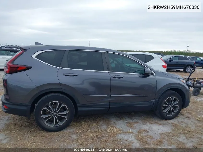 2021 Honda Cr-V Ex VIN: 2HKRW2H59MH676036 Lot: 40560368