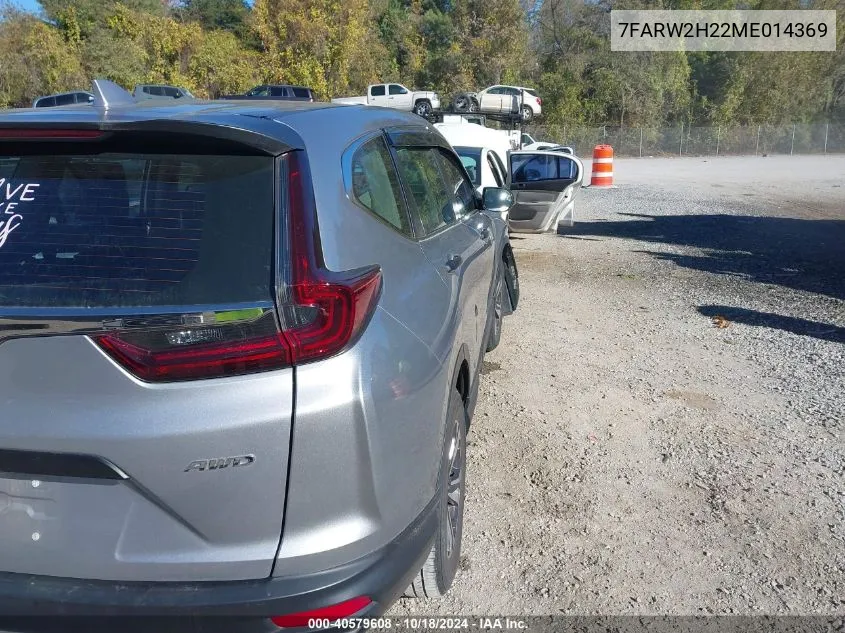 2021 Honda Cr-V Awd Lx VIN: 7FARW2H22ME014369 Lot: 40579608