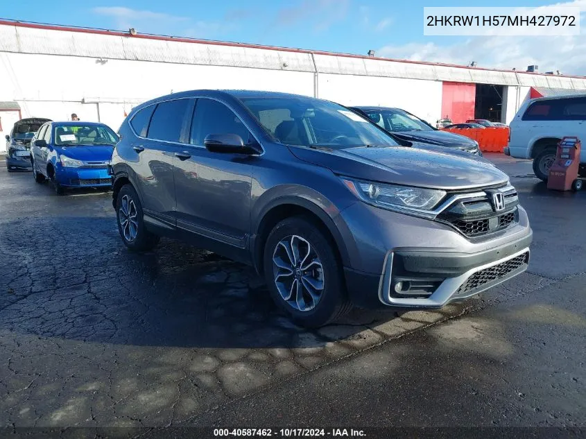 2021 Honda Cr-V 2Wd Ex VIN: 2HKRW1H57MH427972 Lot: 40587462