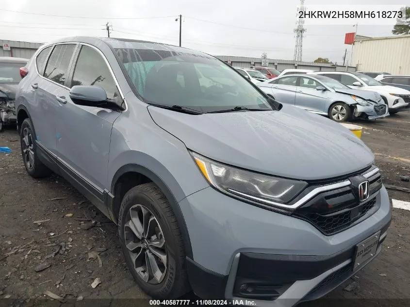 2021 Honda Cr-V Awd Ex VIN: 2HKRW2H58MH618273 Lot: 40587777