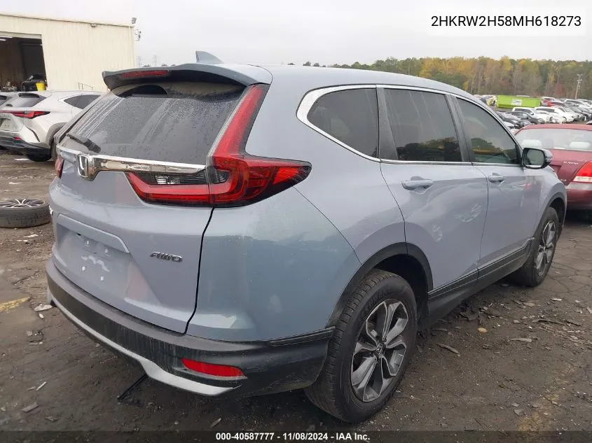 2021 Honda Cr-V Awd Ex VIN: 2HKRW2H58MH618273 Lot: 40587777