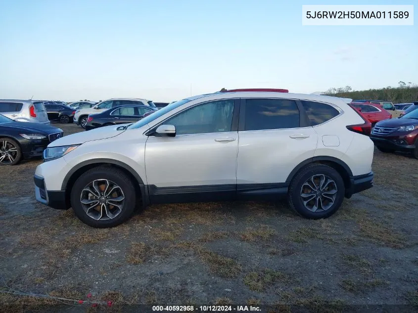 2021 Honda Cr-V Ex VIN: 5J6RW2H50MA011589 Lot: 40592958