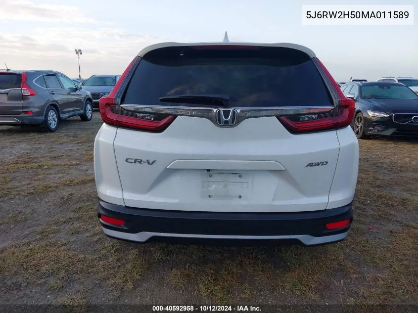 2021 Honda Cr-V Ex VIN: 5J6RW2H50MA011589 Lot: 40592958