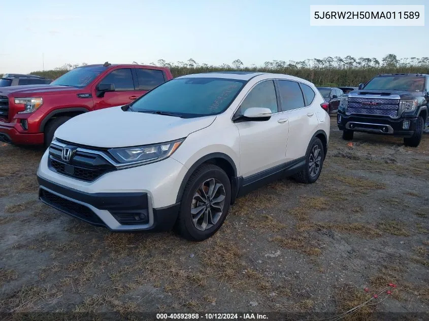 2021 Honda Cr-V Ex VIN: 5J6RW2H50MA011589 Lot: 40592958