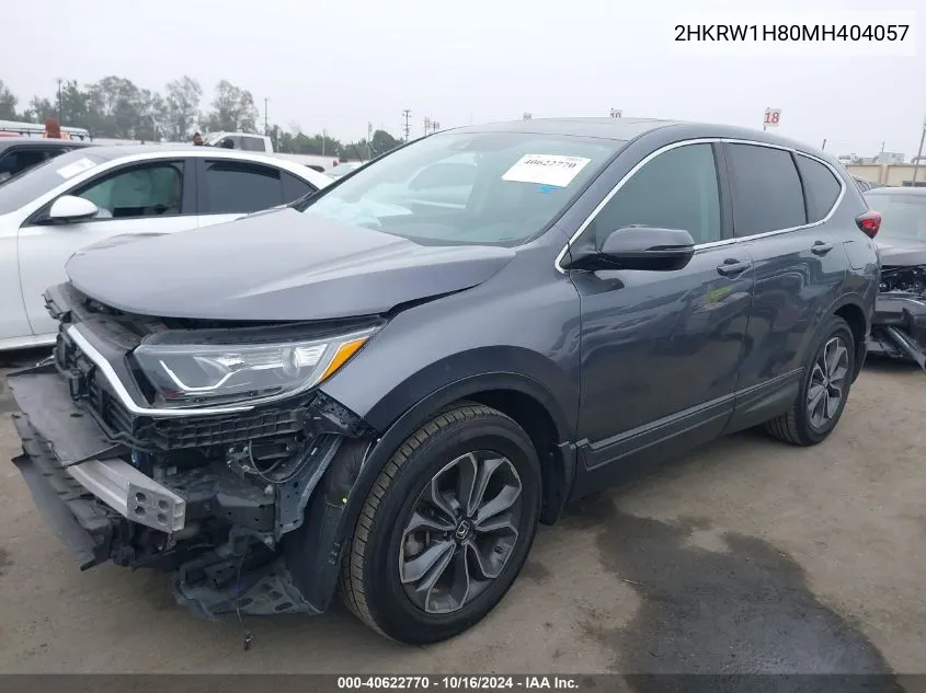 2021 Honda Cr-V 2Wd Ex-L VIN: 2HKRW1H80MH404057 Lot: 40622770