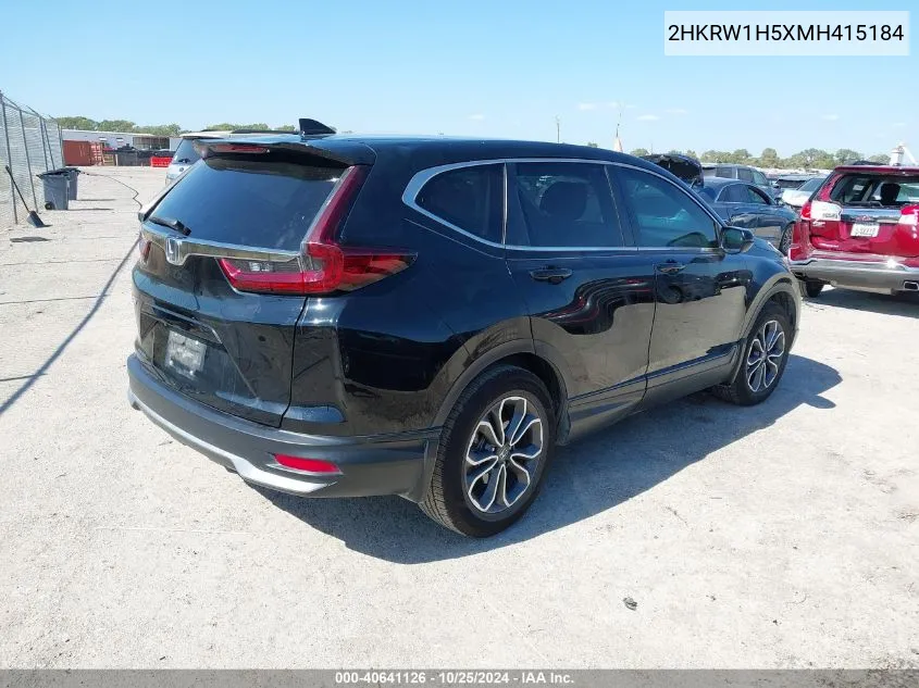 2021 Honda Cr-V 2Wd Ex VIN: 2HKRW1H5XMH415184 Lot: 40641126