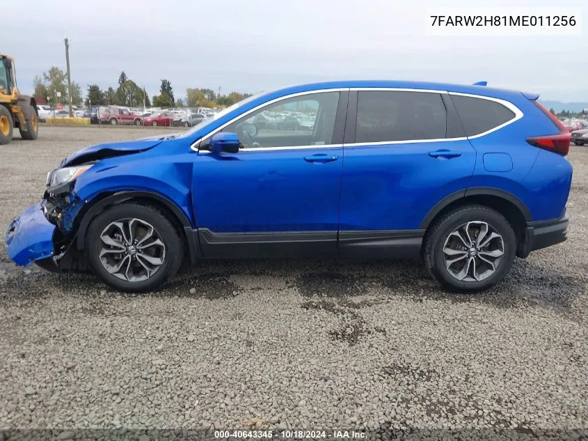 2021 Honda Cr-V Awd Ex-L VIN: 7FARW2H81ME011256 Lot: 40643345