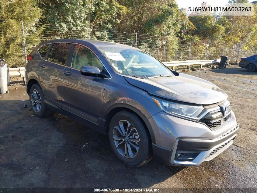 2021 Honda Cr-V 2Wd Ex-L VIN: 5J6RW1H81MA003263 Lot: 40676690