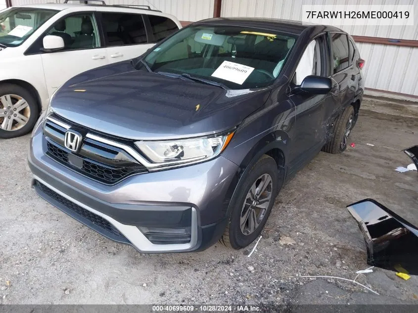 7FARW1H26ME000419 2021 Honda Cr-V 2Wd Lx