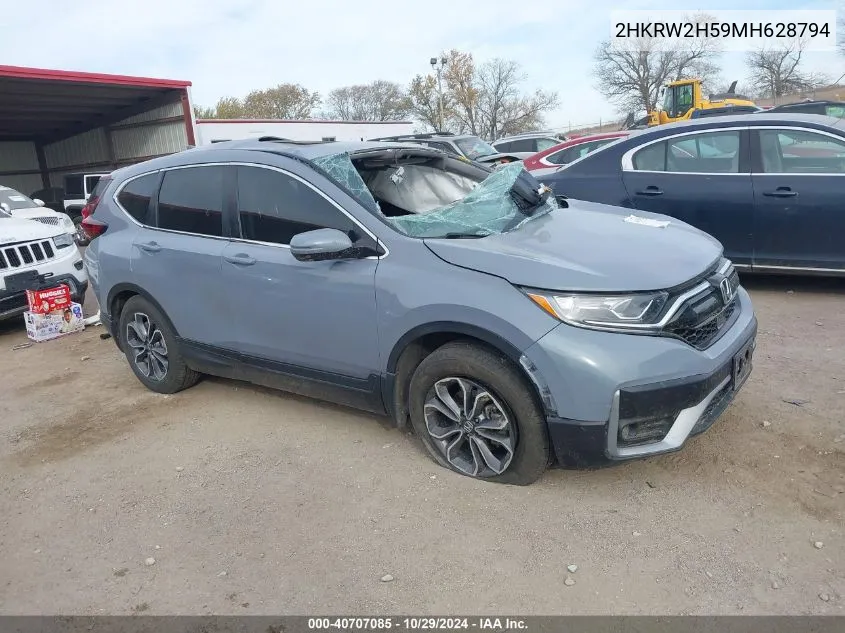 2021 Honda Cr-V Ex VIN: 2HKRW2H59MH628794 Lot: 40707085