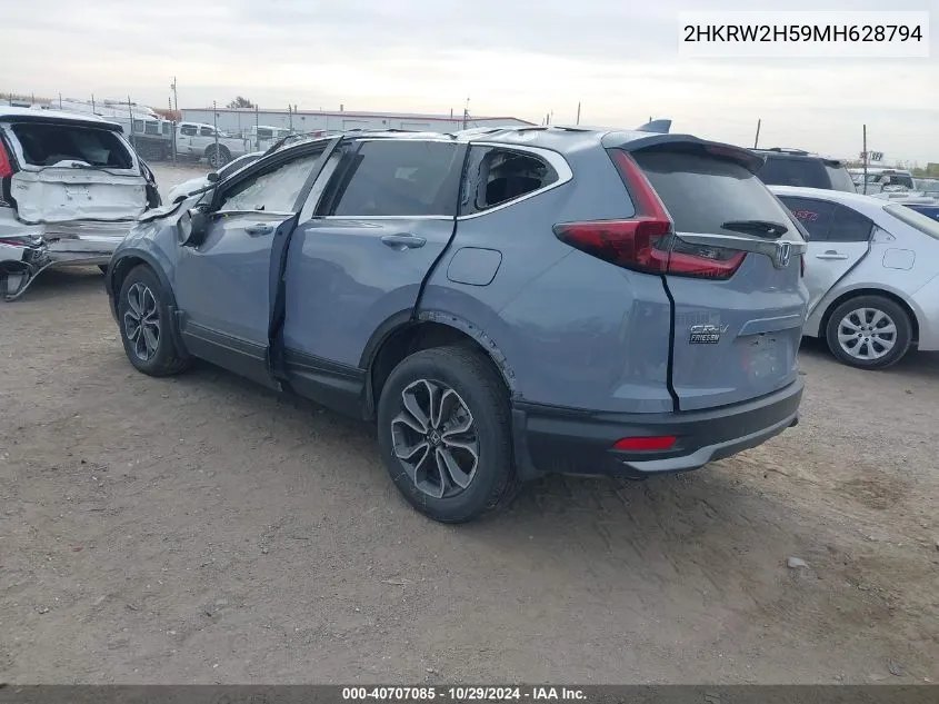 2021 Honda Cr-V Ex VIN: 2HKRW2H59MH628794 Lot: 40707085