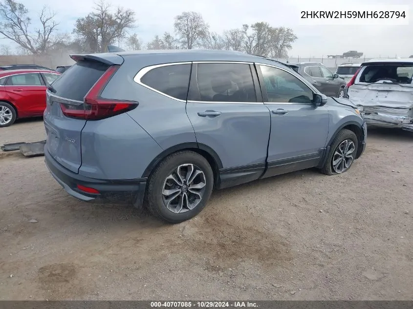 2021 Honda Cr-V Ex VIN: 2HKRW2H59MH628794 Lot: 40707085