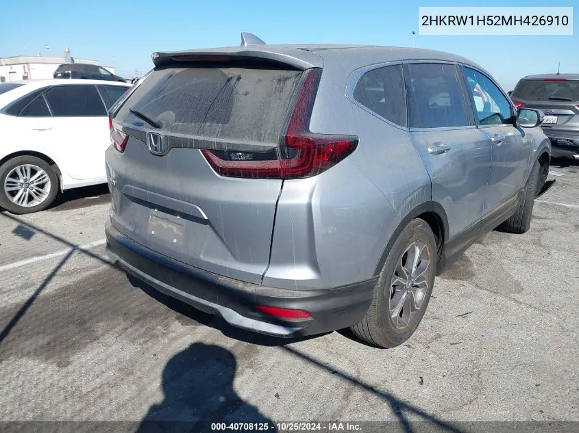 2021 Honda Cr-V 2Wd Ex VIN: 2HKRW1H52MH426910 Lot: 40708125