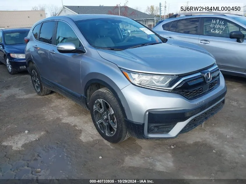 2021 Honda Cr-V Awd Ex-L VIN: 5J6RW2H84ML000450 Lot: 40733935